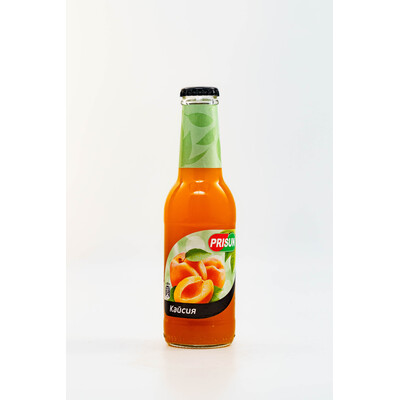 Non-alcoholic non-carbonated fruit drink Prisan Apricot glass