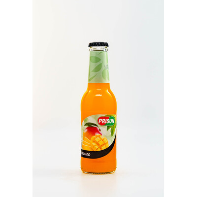 Non-alcoholic non-carbonated fruit drink Prisan Mango glass
