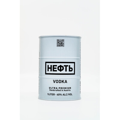 Vodka Neft 1.0l. Austria white barrel