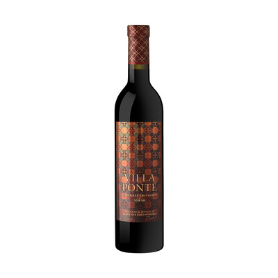 Червено вино Каберне и Сира Вила Понте 2016г. 0,375л. Поморие