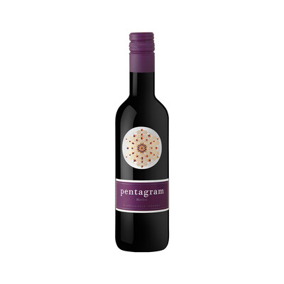 Червено вино Мерло Пентаграм 2020г. 0,375л. Поморие
