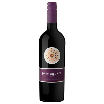 Червено вино Мерло Пентаграм 2020г. 0,75л. Поморие
