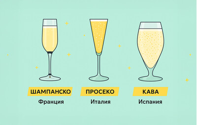 Каква е разликата между кава, шампанско и просеко?