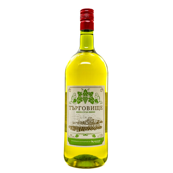 Dry White Wine 1.50 l. Targovishte, Bulgaria PET