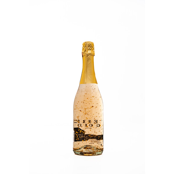 Rose Yostereich sparkling wine with gold pieces 0.75l. Karl Infur