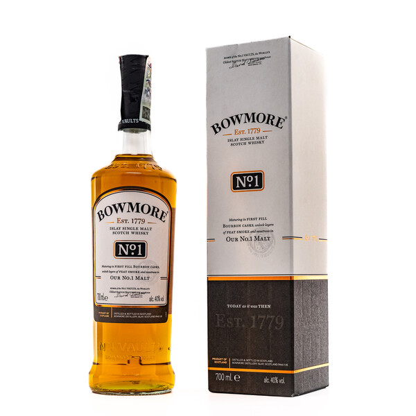 Isla Single Malt Scotch Whiskey Bowmore No. 1 Bourbon Cask 0.70l.
