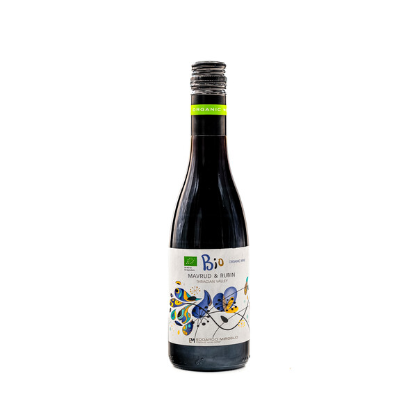 Organic red wine Mavrud and Rubin Organic 2016