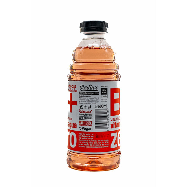 non-alcoholic non-carbonated drink Vitamin Aqua Bi- Boost Zero with vitamins B-complex and taste of watermelon and lime 0.60 l. Merlin's