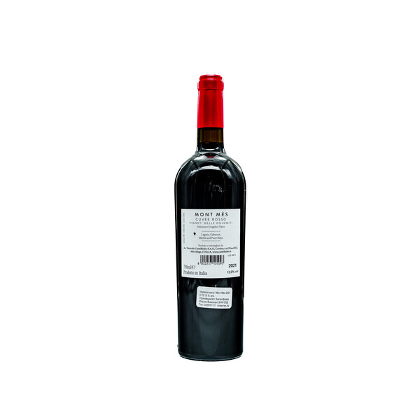 Red wine Mont Mes Cuvet Vignetti Deli Dolomiti IGT 2021