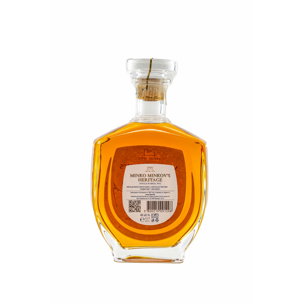 Rakia Minko Minkov's Heritage Single Barrel No. 12  + 2 glasses