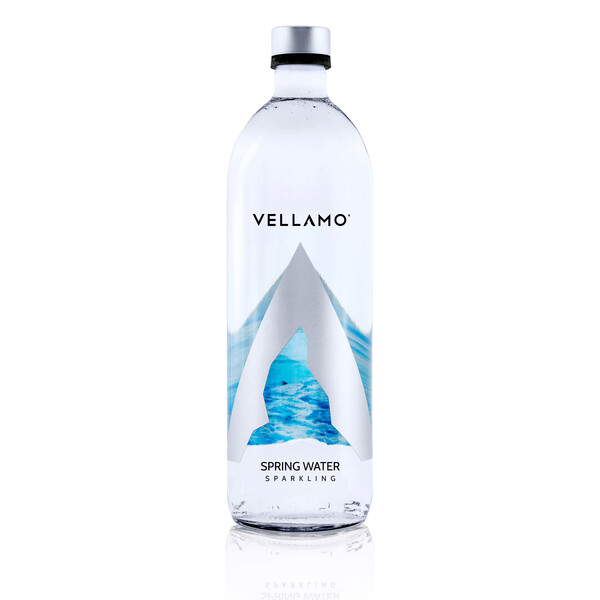 Газирана натурална изворна вода Веламо® стъклена бутилка