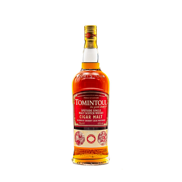 Speyside Single Malt Scotch Whiskey Tomintoul Cigar Malt Oloroso Sherry Cask Matured