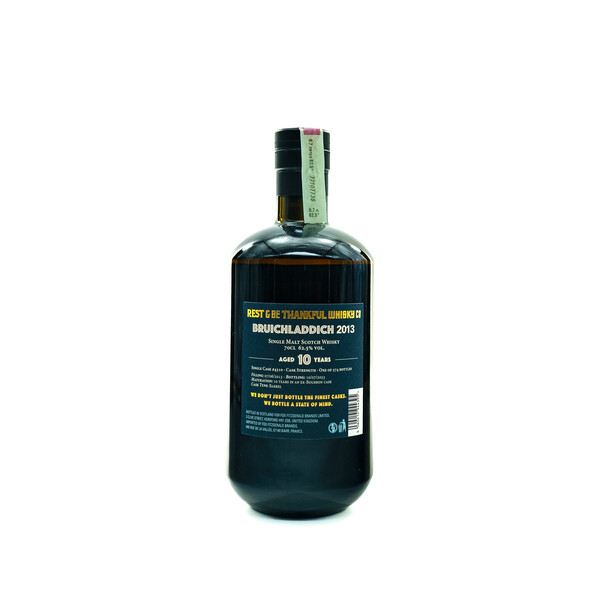 Rest & Be Tankful Isla Single Malt Scotch Whiskey Bruhladih 10 years. Single Cask No. 4310/ 2013