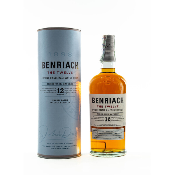 Speyside Single Malt Scotch Whiskey BenRiah 12yr.  The Twelve