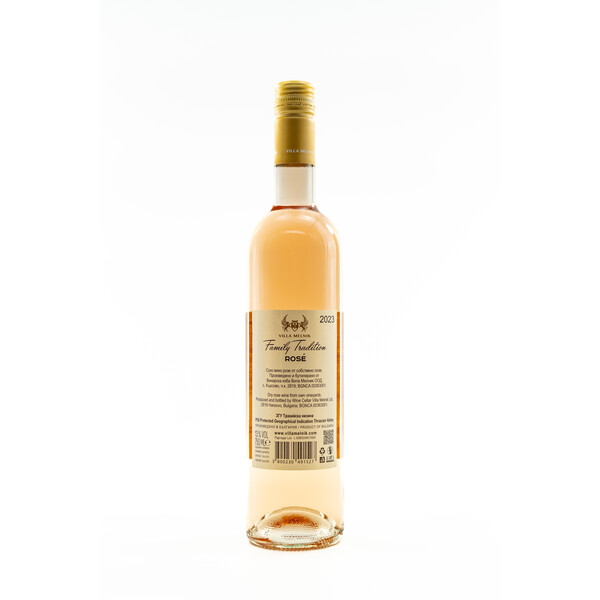 Rosé wine from Cabernet Sauvignon and Shiroka Melnishka Loza Family Tradition 2023.