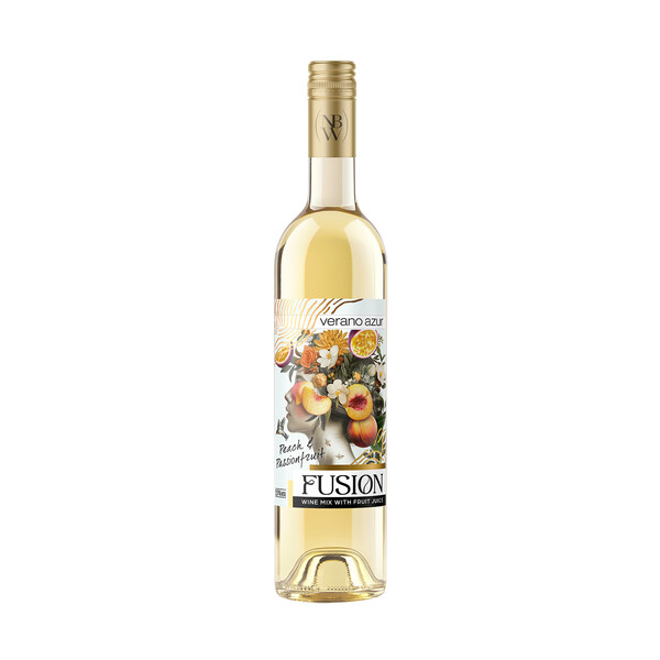 Fusion wine mix with Peach and Passion Fruit juice