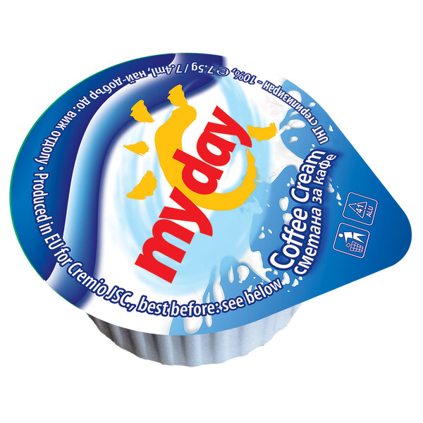 пакет с 10 бр. млечна сметана за кафе Май Дей 10%