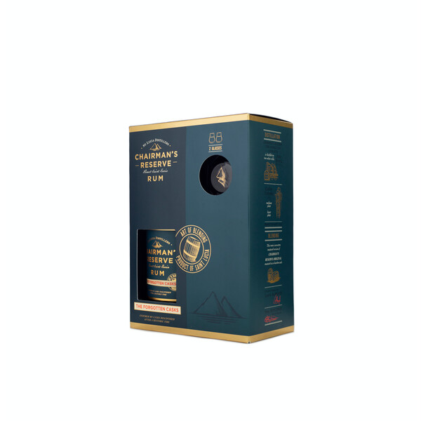 Chairman's Reserve Rum The Forgotten Casks + 2 glasses