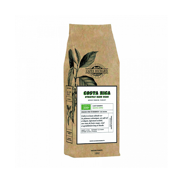 Roasted Coffee Beans Costa Rica San Rafael SHB Cafes Richard
