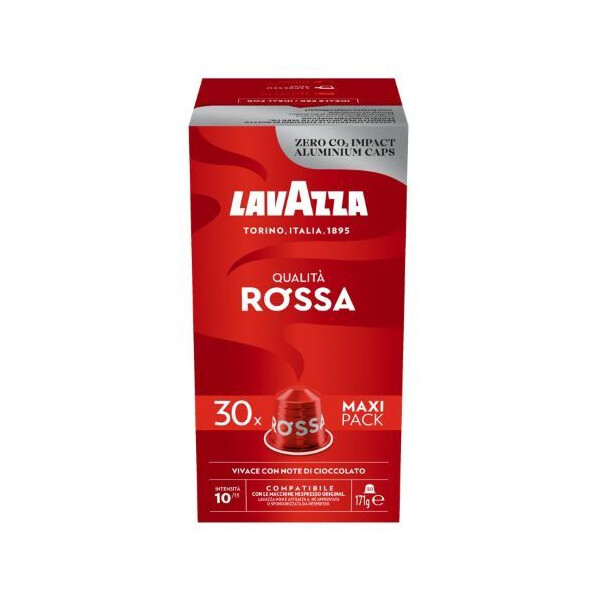 Qualita Rossa Maxi Pack NESPRESSO Lavazza (30 individually wrapped capsules)