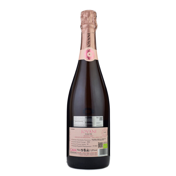 Пенливо вино Кава Розе Амур Резерва Брут Органик, Cava Jovani