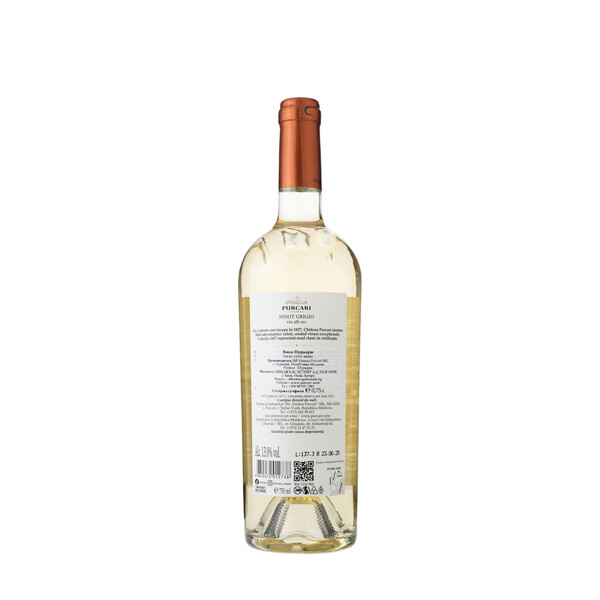 wine Pinot Grigio 1827 Purcari 2024
