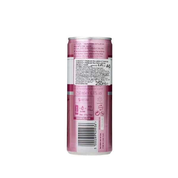 Mix Premium Pink Gin Gordon's & Tonic