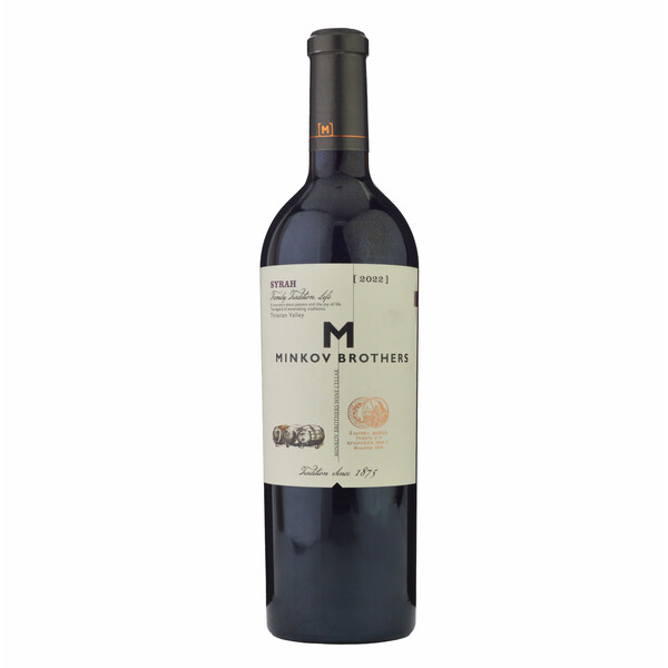 red wine Syrah Minkov Brothers 2022