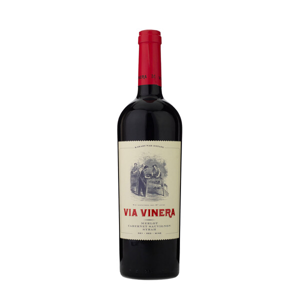 red wine Merlot, Cabernet Sauvignon & Syrah, Via Vinera 2023