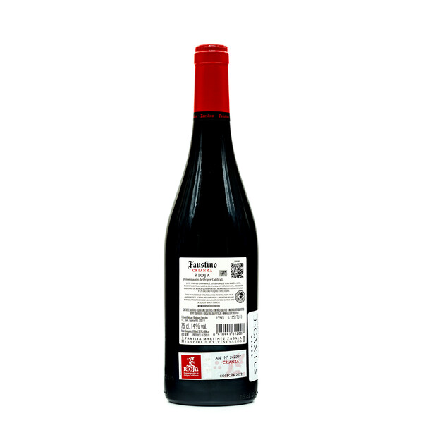 red wine Faustino Crianza DOC 2022