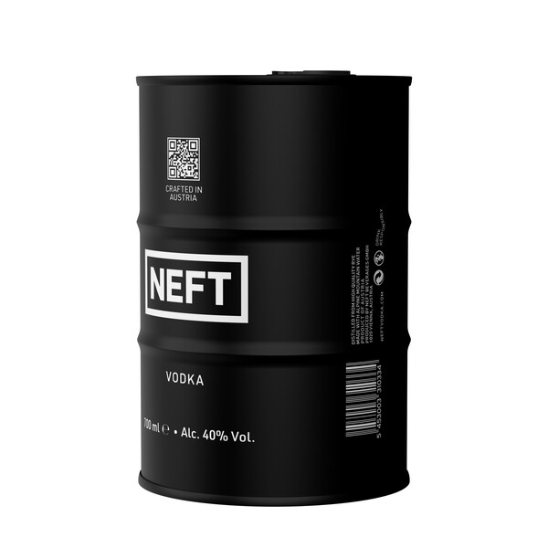 Vodka NEFT black barrel