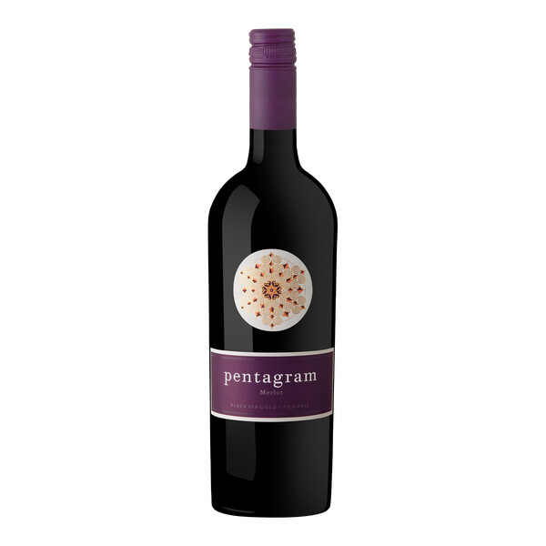 red wine Merlot Pentagram Black Sea Gold 2023г.