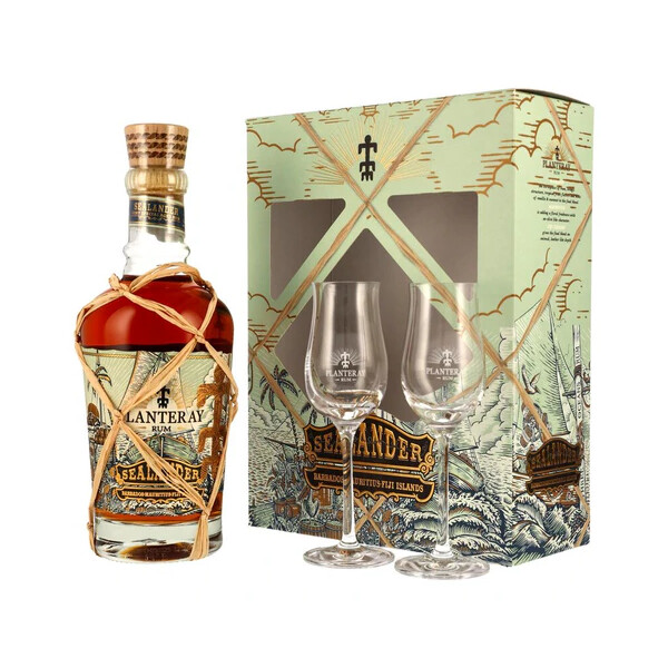 Rum Planteray Seelander + 2 glasses