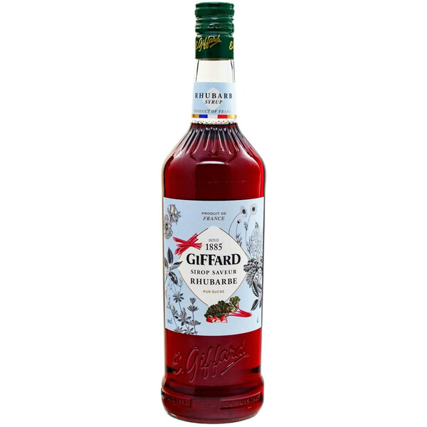 Rhubarb syrup 1.0 l. Giffard
