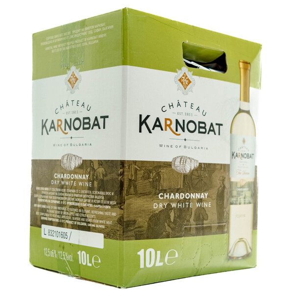 white wine Chardonnay Chateau Karnobat 2023