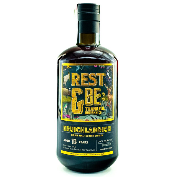 Rest & Be Tankful Isla Single Malt Scotch Whiskey Bruhladih Single Cask No. 3045/ 2009 Cask Strength 13y.