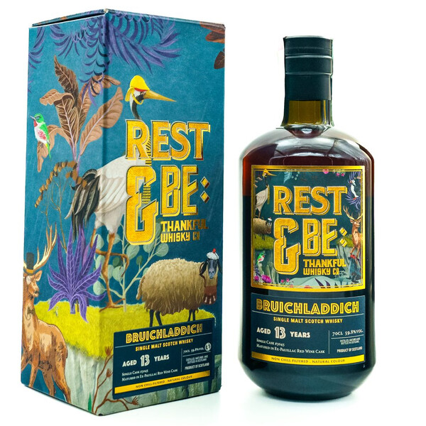 Rest & Be Tankful Isla Single Malt Scotch Whiskey Bruhladih Single Cask No. 3045/ 2009 Cask Strength 13y.