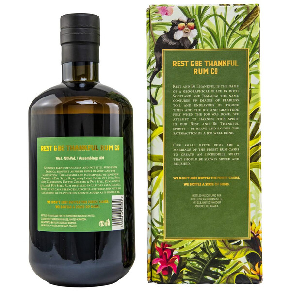 Rest & Be Thankful Jamaican Pure Blended Rum 13yr. Assembly #1 /2005
