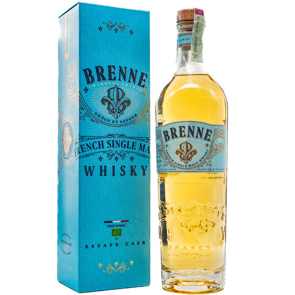 French Single Malt Whiskey Brené Estate French Oak Cognac Cask 0.70l.