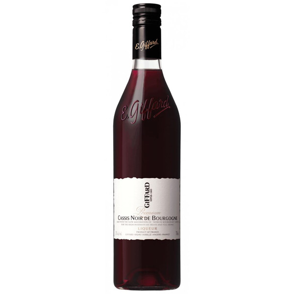 Liqueur Cassis Noir de Bourgogne (black currant from Burgundy) Premium 0.70l. Zhifar France *20% alc.s-e NB 2022