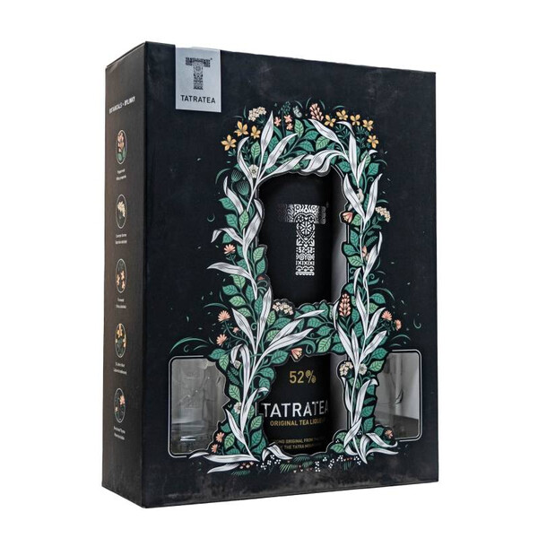 Liqueur based on herbal tea Original Tatratii + 2 Shot Glasses
