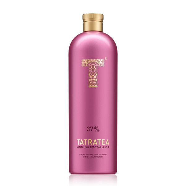 Liqueur based on herbal tea and hibiscus (red tea) Tatratium