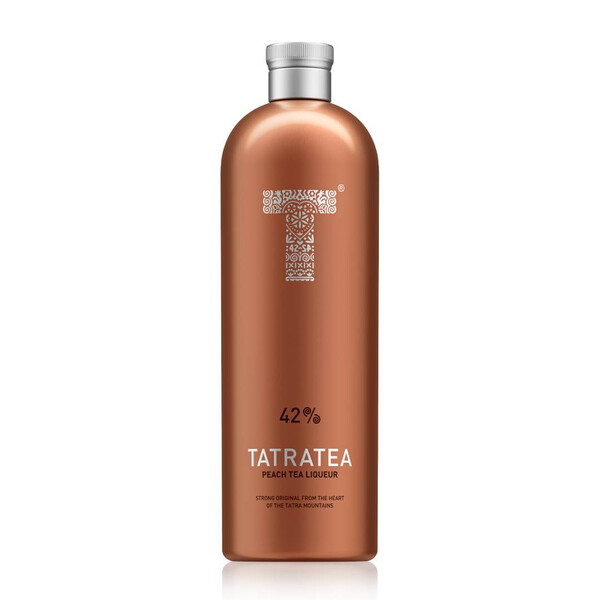 Liqueur based on herbal tea and peach Tatratii