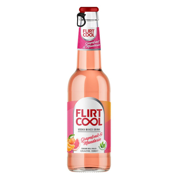 Vodka Mixed Drink Flirt Cool Grapefruit & Mandarin