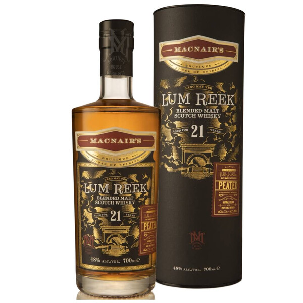 Blended Malt Scotch Whiskey McNair's Lam Reek Peatide 21yr.