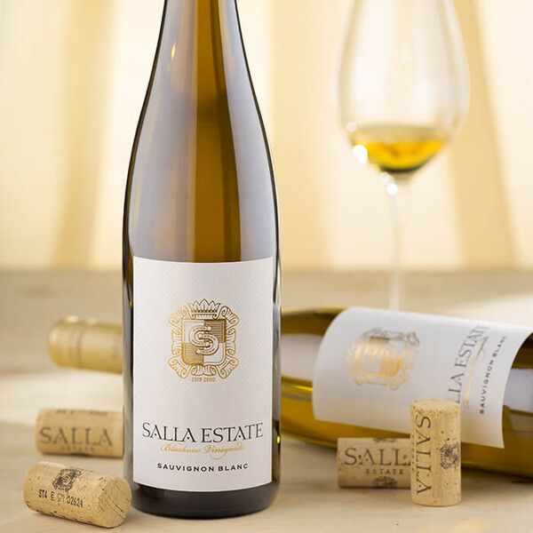 white wine Sauvignon Blanc Blaskovo Vineyards Salla Estate