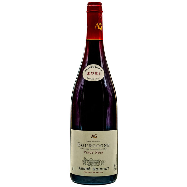 Red wine Pinot Noir Vin de Bourgogne 2021.