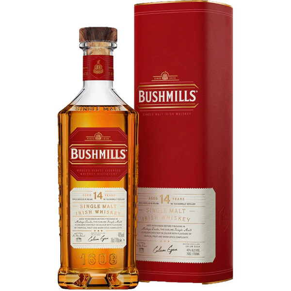 Irish Single Malt Whiskey Bushmills Malaga Cask Finish 14 years