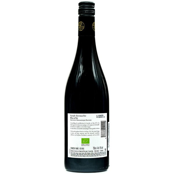 Domaine Laroche Organic red wine Syrah & Grenache La Chevalière Pays d’Oc IGP