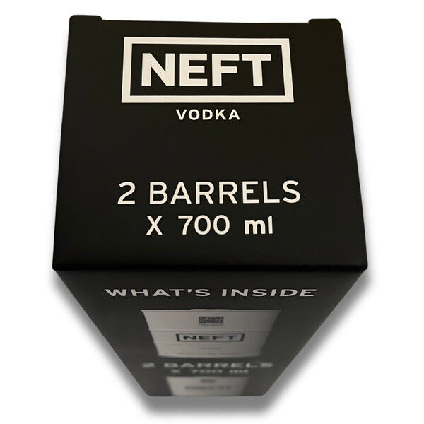 NEFT Vodka - bundle 2 white barrels x 700 ml 
